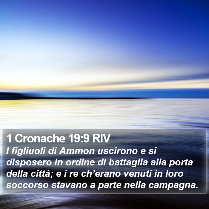 1 Cronache 19:9 RIV Bible Study