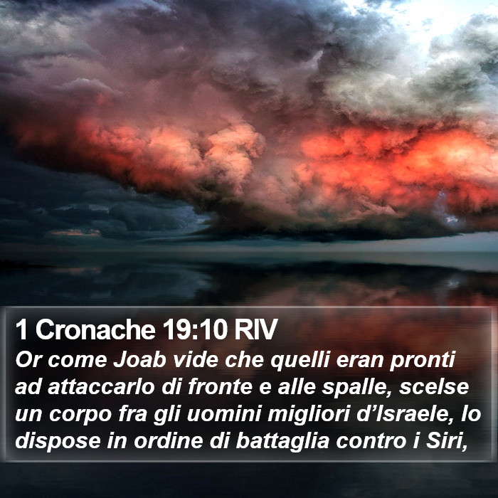 1 Cronache 19:10 RIV Bible Study