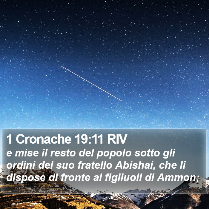 1 Cronache 19:11 RIV Bible Study