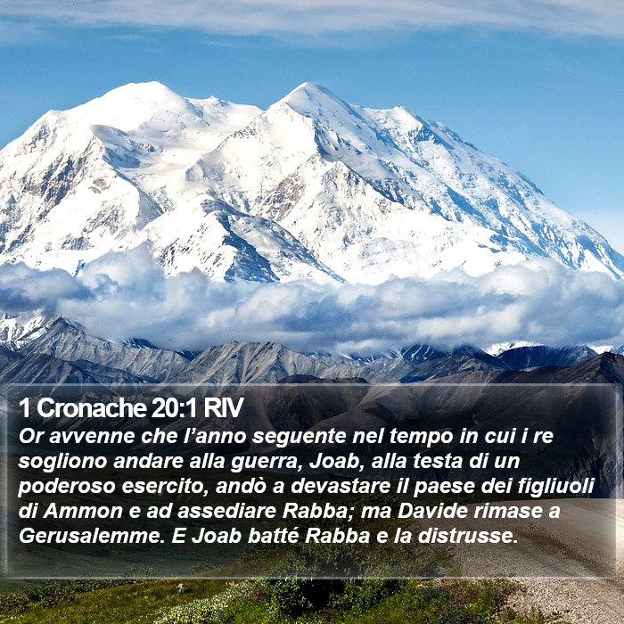 1 Cronache 20:1 RIV Bible Study