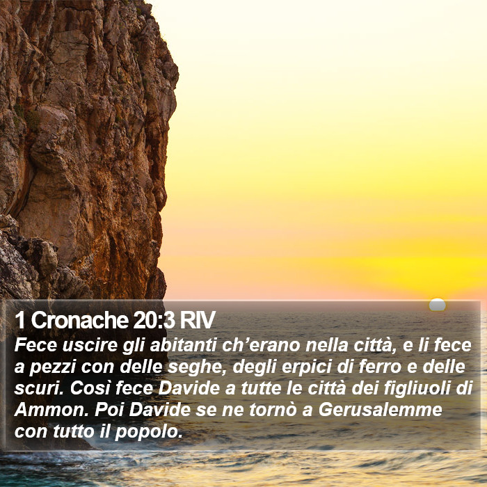 1 Cronache 20:3 RIV Bible Study