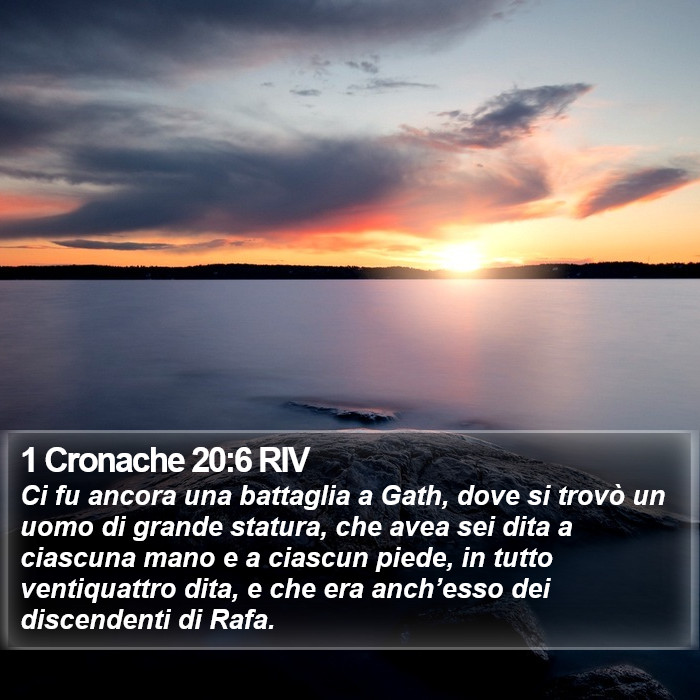 1 Cronache 20:6 RIV Bible Study