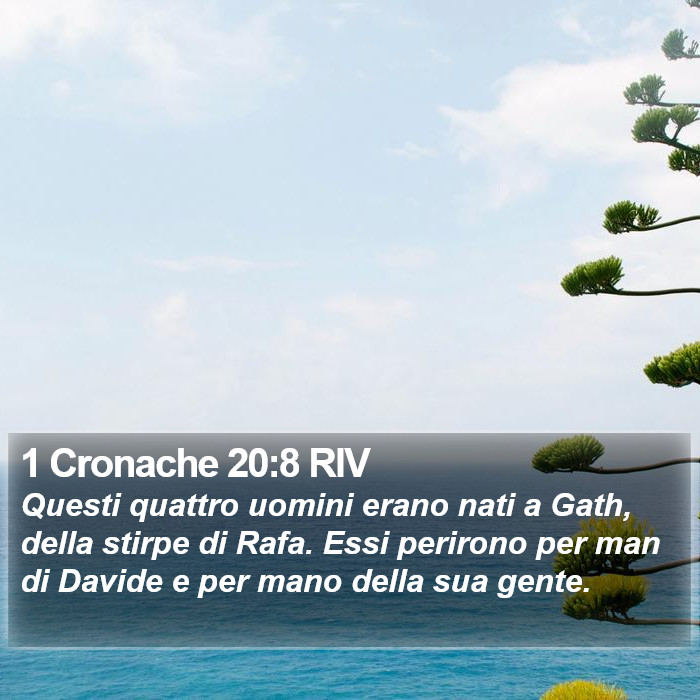 1 Cronache 20:8 RIV Bible Study