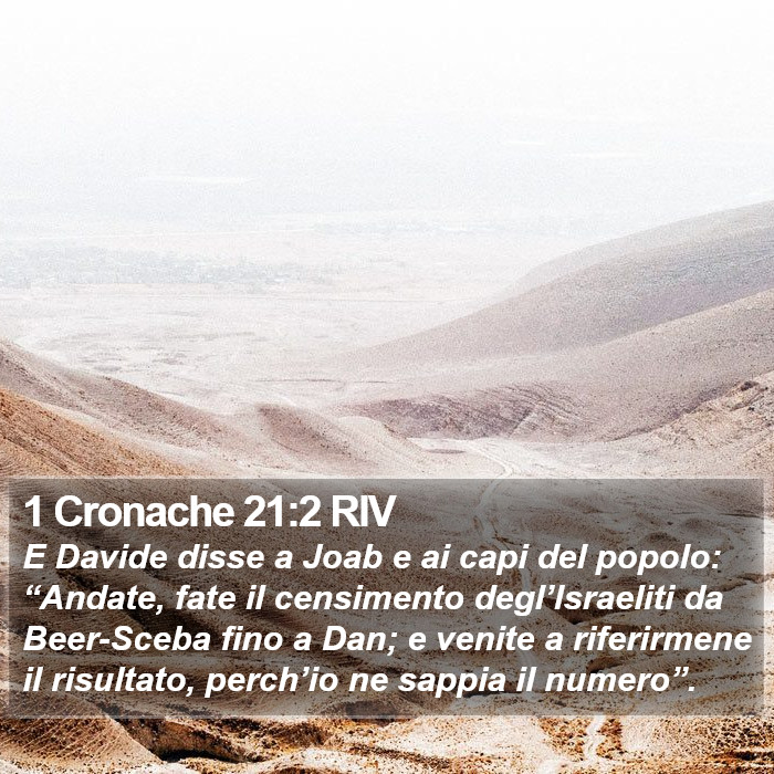 1 Cronache 21:2 RIV Bible Study