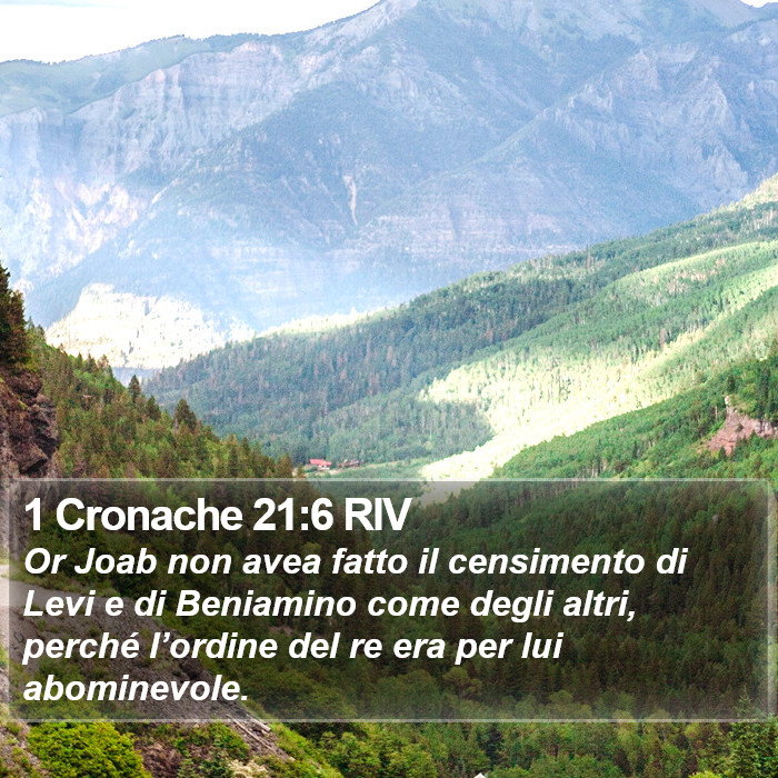 1 Cronache 21:6 RIV Bible Study