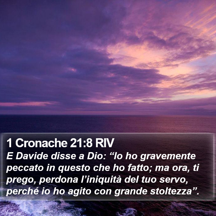 1 Cronache 21:8 RIV Bible Study