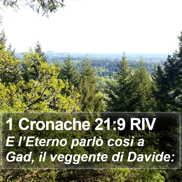 1 Cronache 21:9 RIV Bible Study