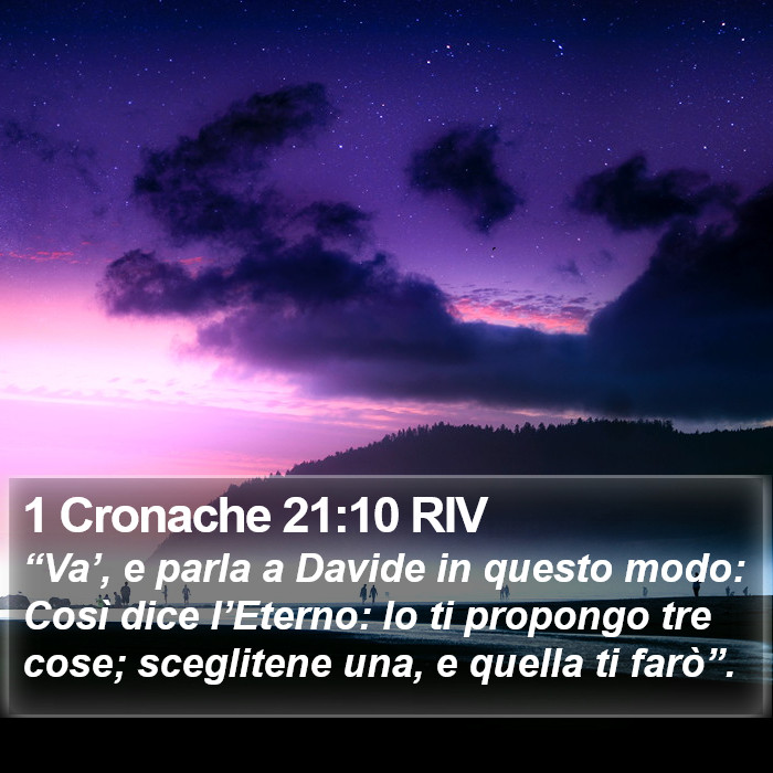 1 Cronache 21:10 RIV Bible Study