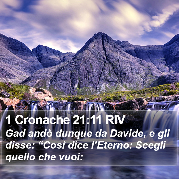 1 Cronache 21:11 RIV Bible Study