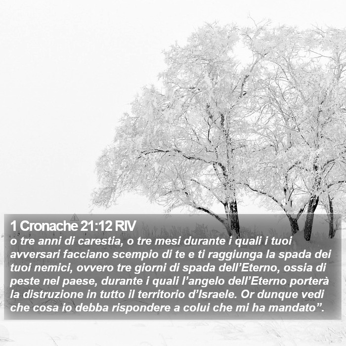 1 Cronache 21:12 RIV Bible Study