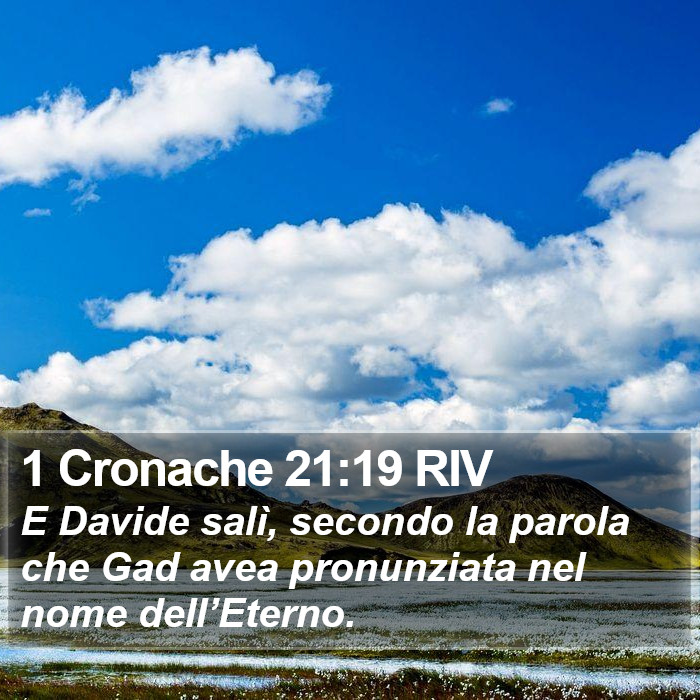 1 Cronache 21:19 RIV Bible Study