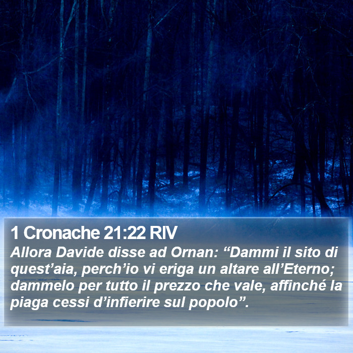 1 Cronache 21:22 RIV Bible Study