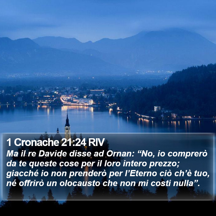 1 Cronache 21:24 RIV Bible Study