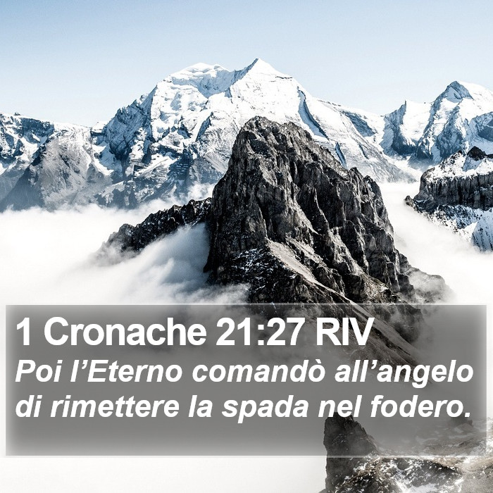 1 Cronache 21:27 RIV Bible Study