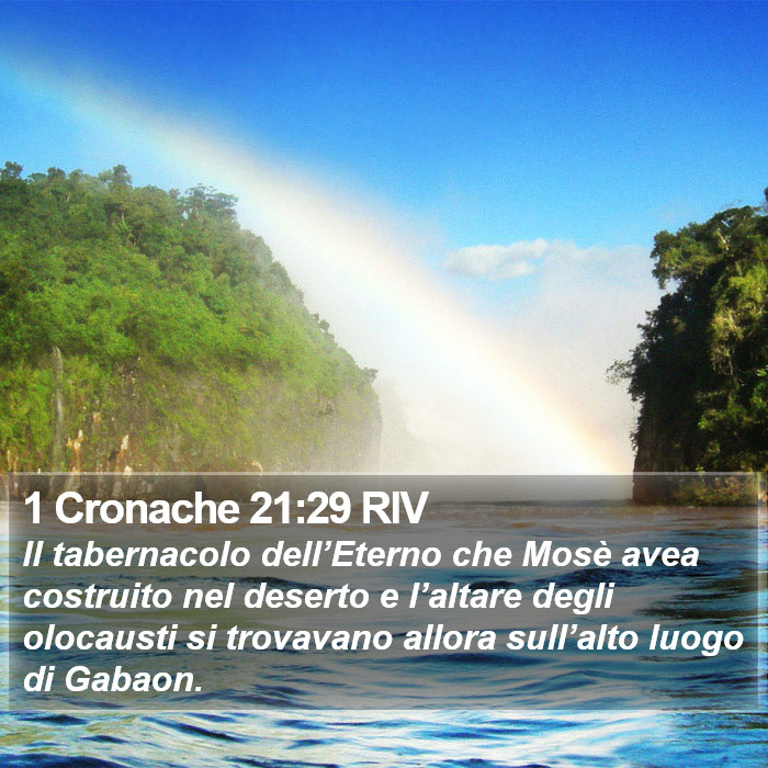 1 Cronache 21:29 RIV Bible Study