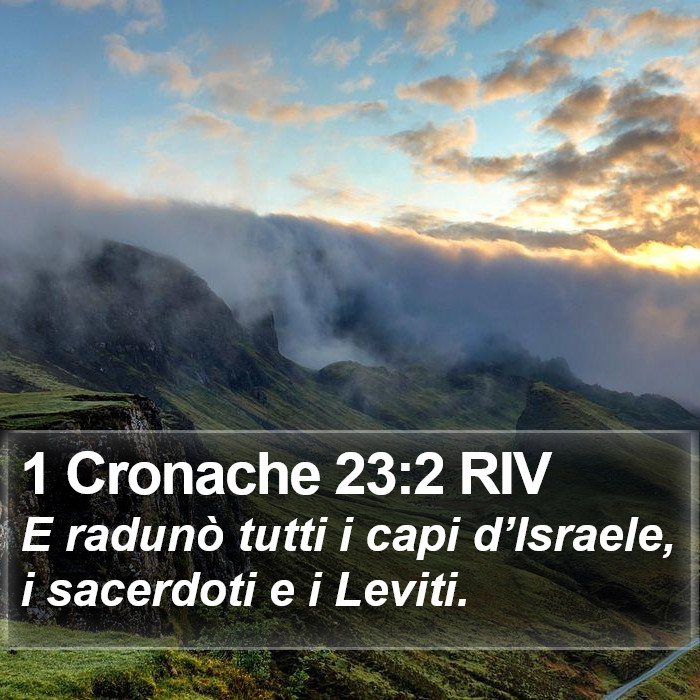 1 Cronache 23:2 RIV Bible Study