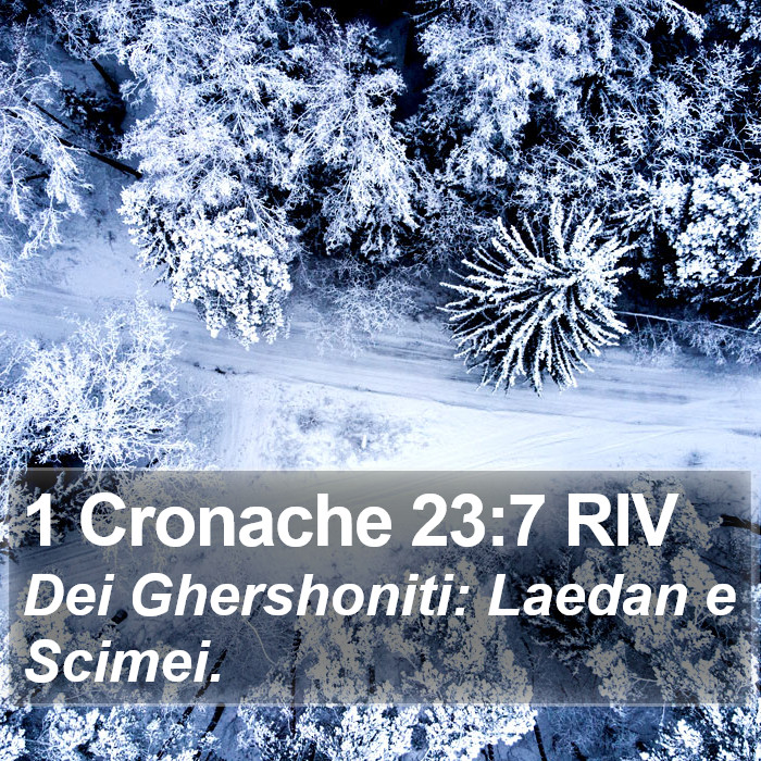 1 Cronache 23:7 RIV Bible Study