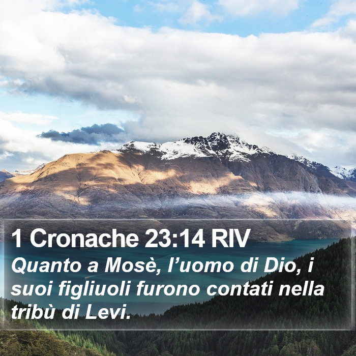 1 Cronache 23:14 RIV Bible Study