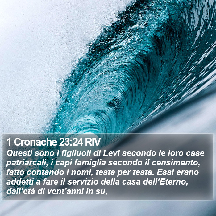 1 Cronache 23:24 RIV Bible Study