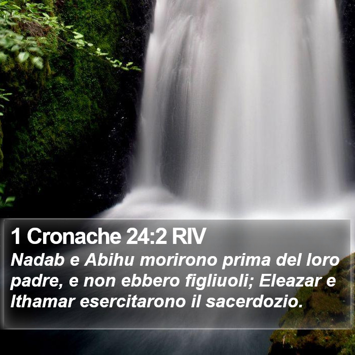 1 Cronache 24:2 RIV Bible Study