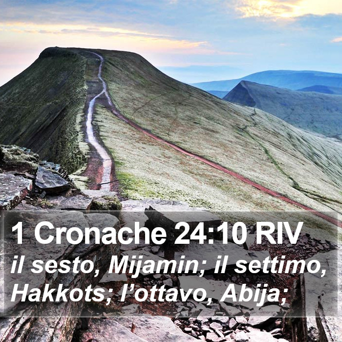 1 Cronache 24:10 RIV Bible Study