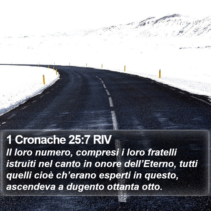 1 Cronache 25:7 RIV Bible Study