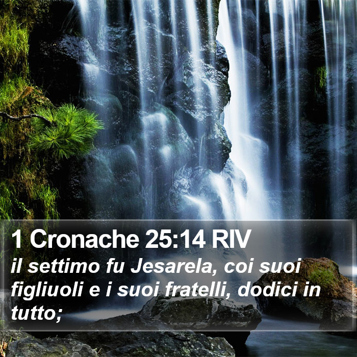 1 Cronache 25:14 RIV Bible Study