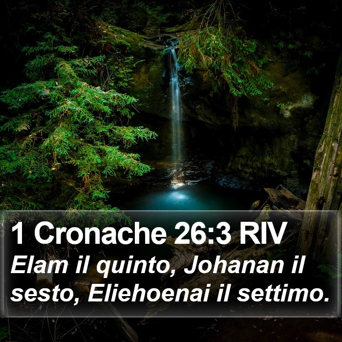 1 Cronache 26:3 RIV Bible Study