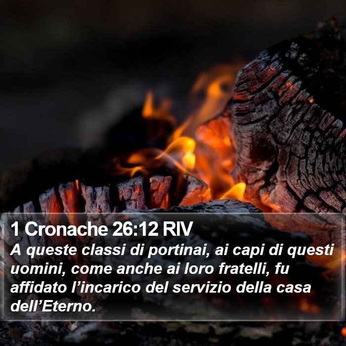 1 Cronache 26:12 RIV Bible Study