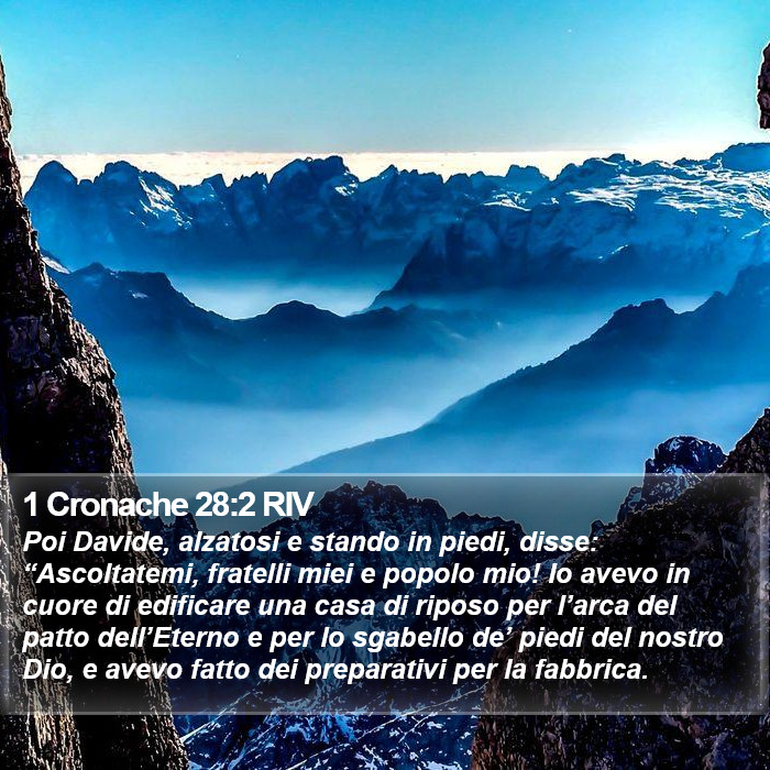 1 Cronache 28:2 RIV Bible Study