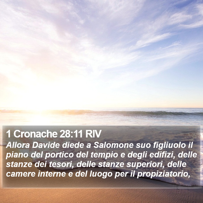 1 Cronache 28:11 RIV Bible Study