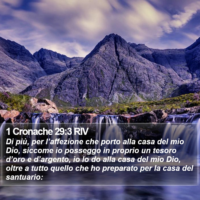 1 Cronache 29:3 RIV Bible Study