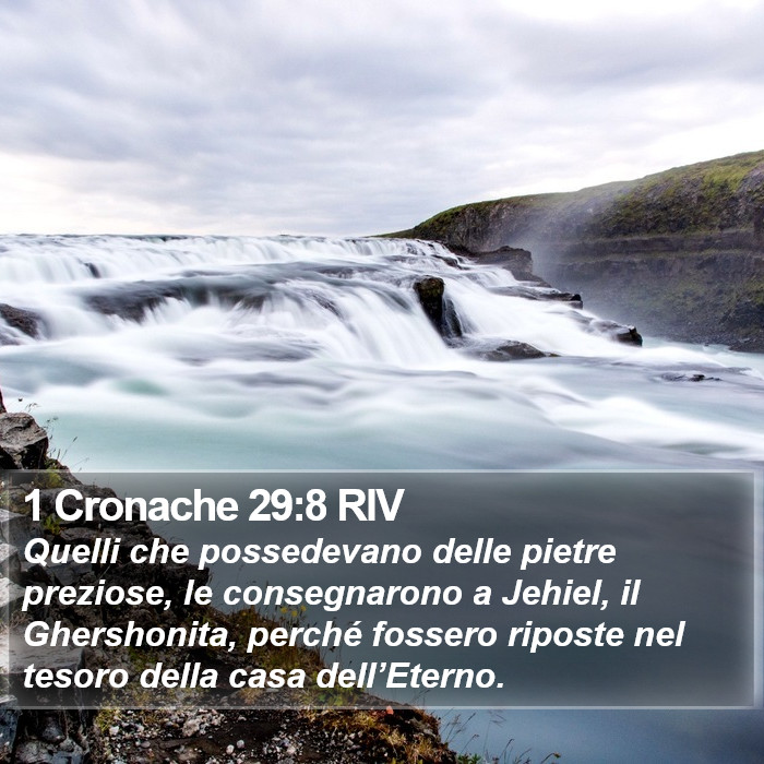 1 Cronache 29:8 RIV Bible Study