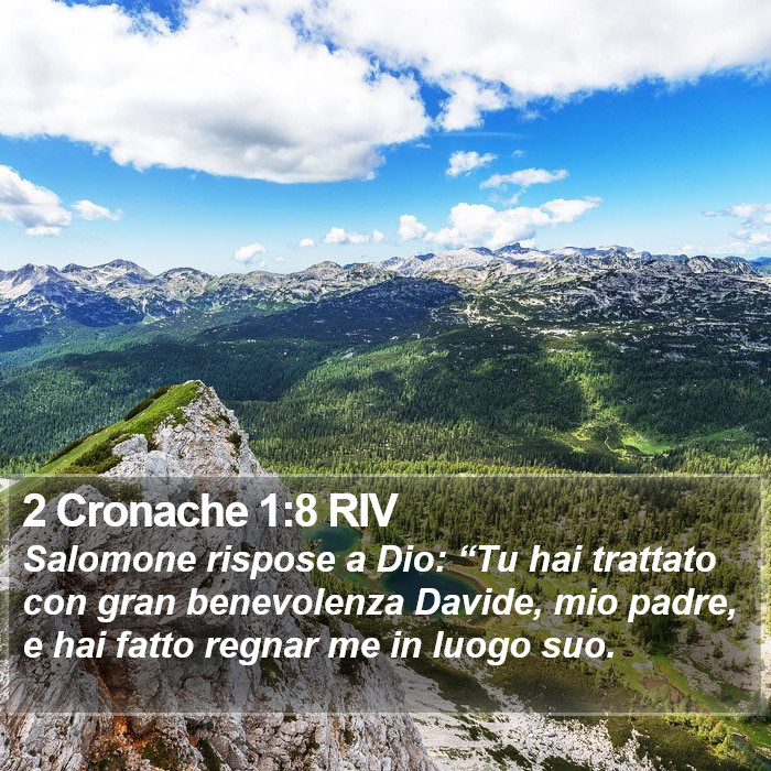 2 Cronache 1:8 RIV Bible Study