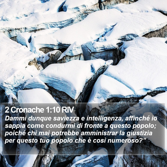 2 Cronache 1:10 RIV Bible Study