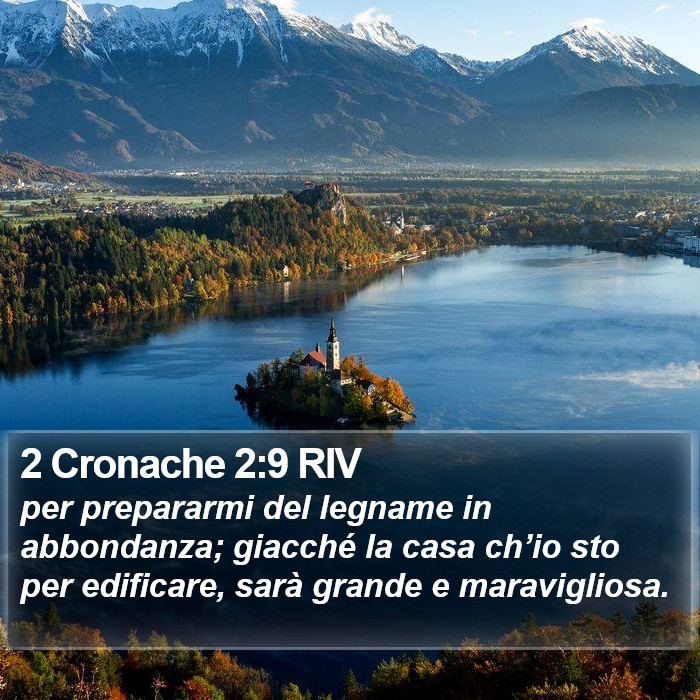 2 Cronache 2:9 RIV Bible Study