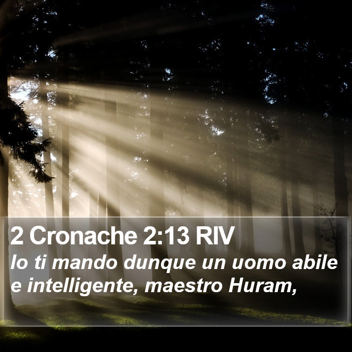 2 Cronache 2:13 RIV Bible Study