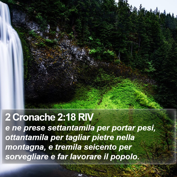 2 Cronache 2:18 RIV Bible Study