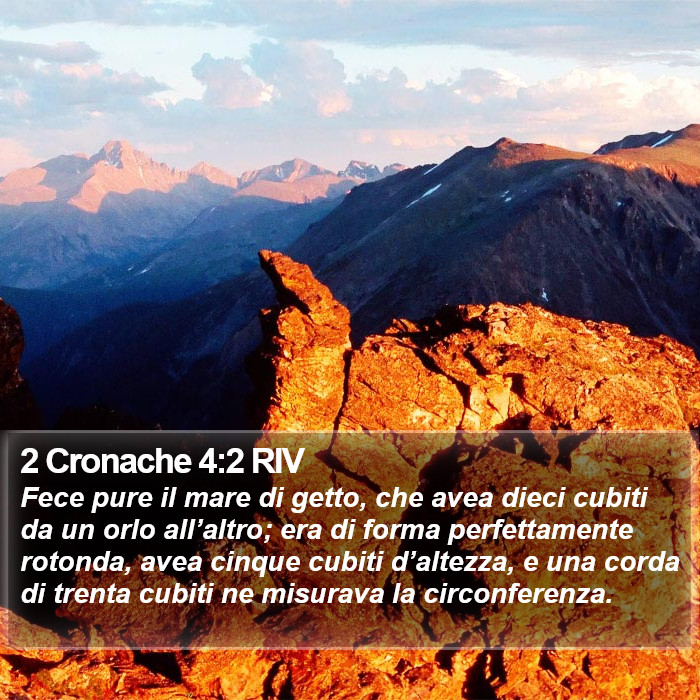 2 Cronache 4:2 RIV Bible Study