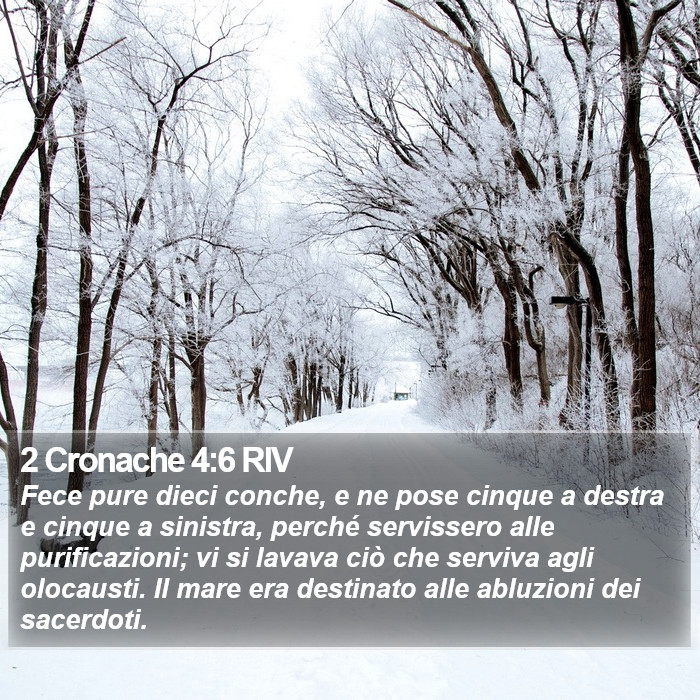 2 Cronache 4:6 RIV Bible Study