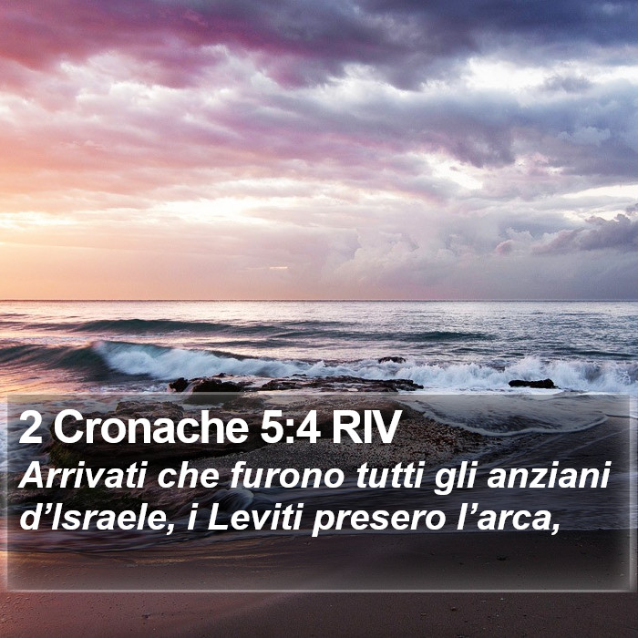 2 Cronache 5:4 RIV Bible Study