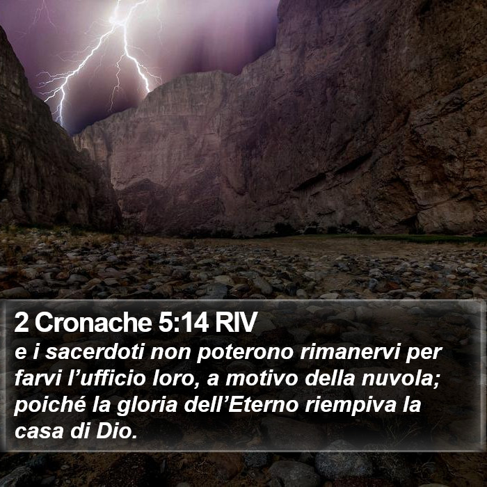 2 Cronache 5:14 RIV Bible Study