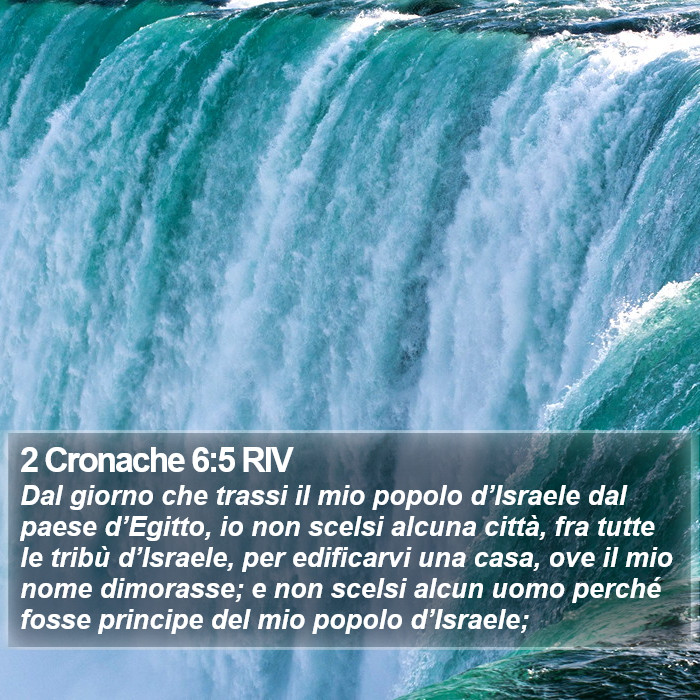 2 Cronache 6:5 RIV Bible Study