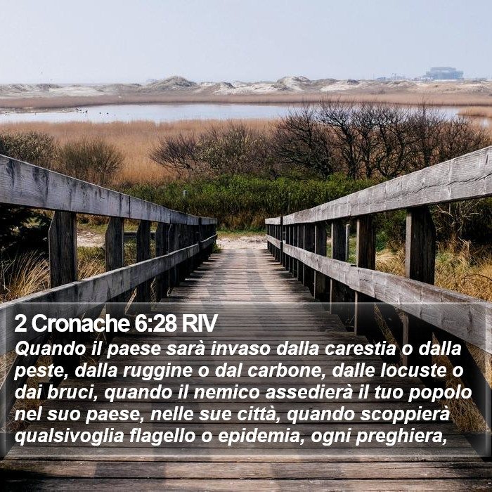 2 Cronache 6:28 RIV Bible Study