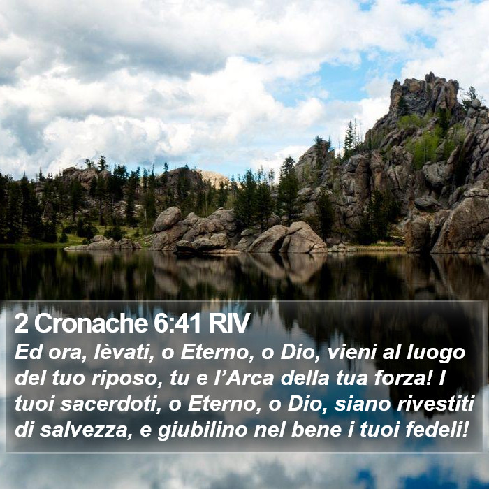 2 Cronache 6:41 RIV Bible Study