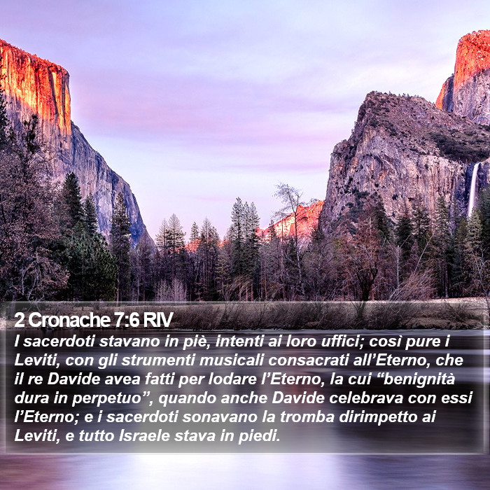 2 Cronache 7:6 RIV Bible Study