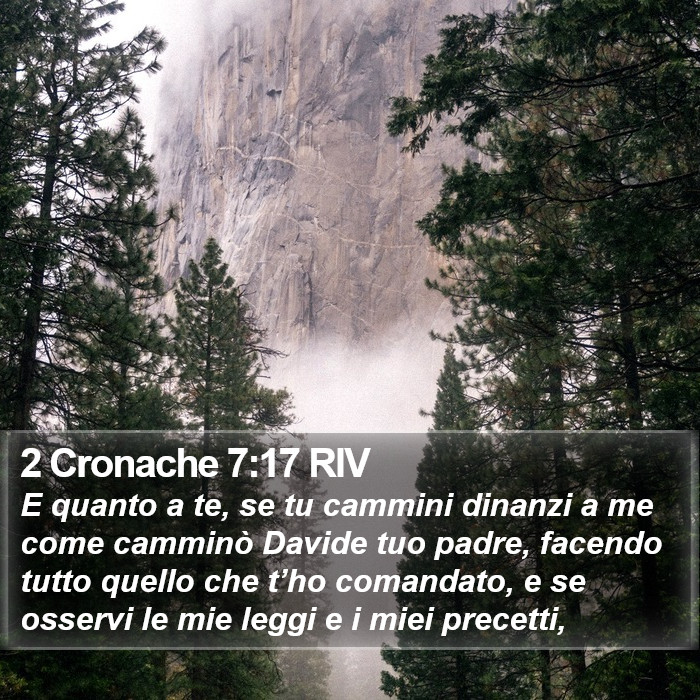 2 Cronache 7:17 RIV Bible Study