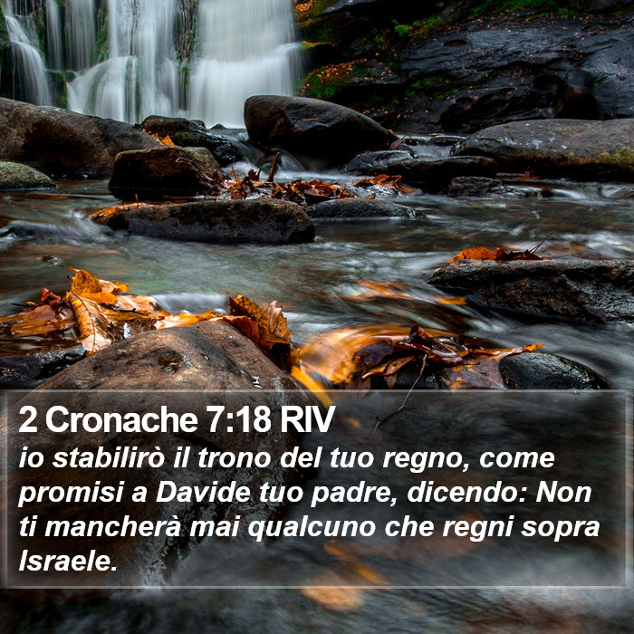 2 Cronache 7:18 RIV Bible Study