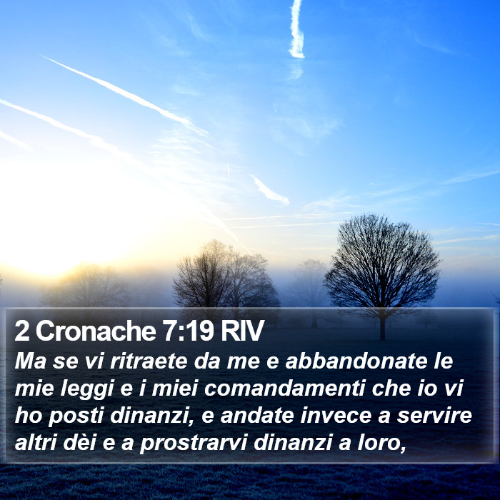 2 Cronache 7:19 RIV Bible Study