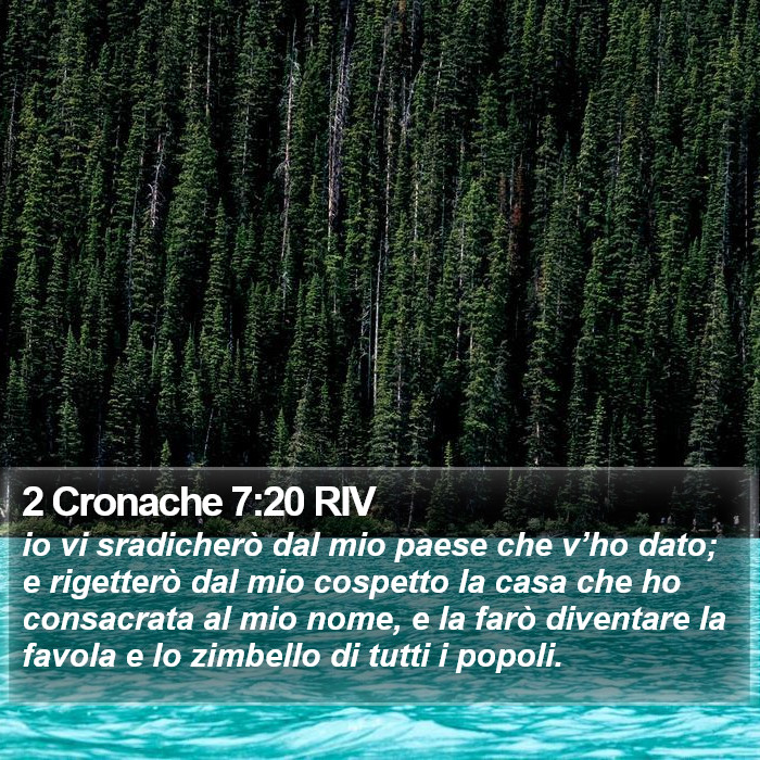 2 Cronache 7:20 RIV Bible Study